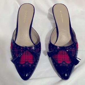 Liz Claiborne Red and Black Plaid Slip On